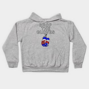 DROP THE GLOVES Ice Hockey Gloves Kids Hoodie